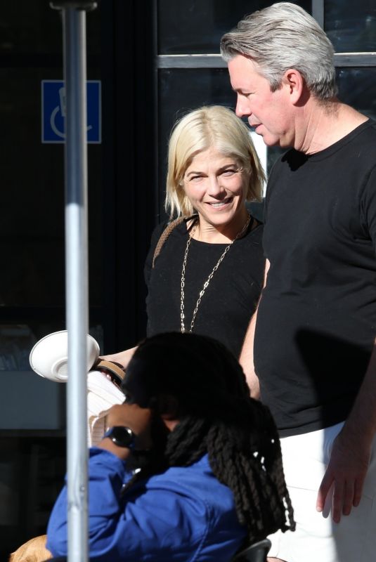 SELMA BLAIR Out for Lunch with a Friend at Joan