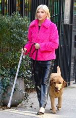 SELMA BLAIR Out with Her Dog Scout in New York 11/05/2023