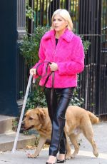 SELMA BLAIR Out with Her Dog Scout in New York 11/05/2023