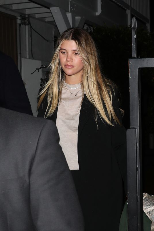 SOFIA RICHIE and Elliot Grainge Leaves Giorgio Baldi in Santa Monica 11/19/2023