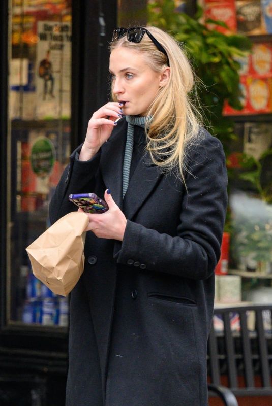 SOPHIE TURNER Shopping at British Store in Myers of Keswick in New York City 11/10/2023