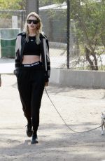 STELLA MAXWELL Out with Her Dog in Los Angeles 11/26/2023