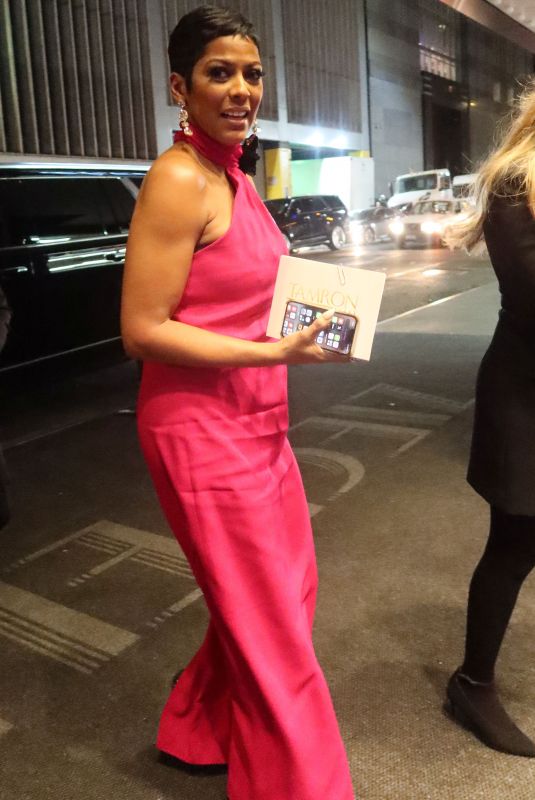 TAMRON HALL Arrives at Ziegfeld Ballroom in New York 11/20/2023