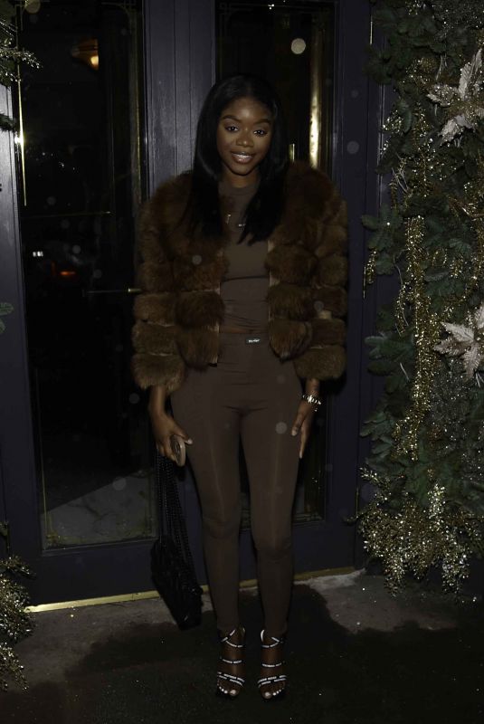 TANYA MANHENGA Arrives at Piccolino’s Restaurant Launch Party in Wilmslow 11/20/2023