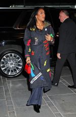 TAYSHIA ADAMS Arrives at Alice + Olivia Collaboration with Basquiat in New York 11/08/2023
