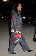 TAYSHIA ADAMS Arrives at Alice + Olivia Collaboration with Basquiat in New York 11/08/2023