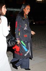 TAYSHIA ADAMS Arrives at Alice + Olivia Collaboration with Basquiat in New York 11/08/2023