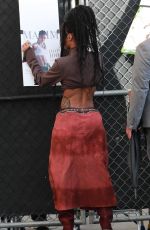 TEYANA TAYLOR Arrives at Jimmy Kimmel Live! in Hollywood 11/29/2023