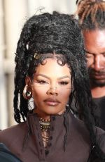 TEYANA TAYLOR Arrives at Jimmy Kimmel Live! in Hollywood 11/29/2023