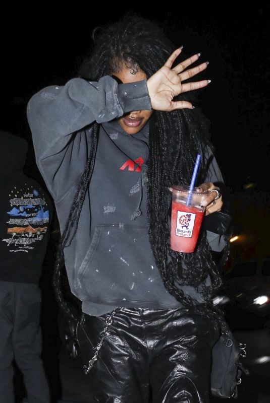 TEYANA TAYLOR Leaves a Hotel in New York 10/31/2023
