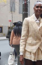 UBAH HASSAN Arrives at Rockefeller Plaza in New York 10/31/2023