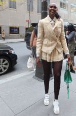 UBAH HASSAN Arrives at Rockefeller Plaza in New York 10/31/2023