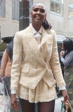 UBAH HASSAN Arrives at Rockefeller Plaza in New York 10/31/2023