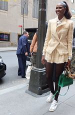 UBAH HASSAN Arrives at Rockefeller Plaza in New York 10/31/2023