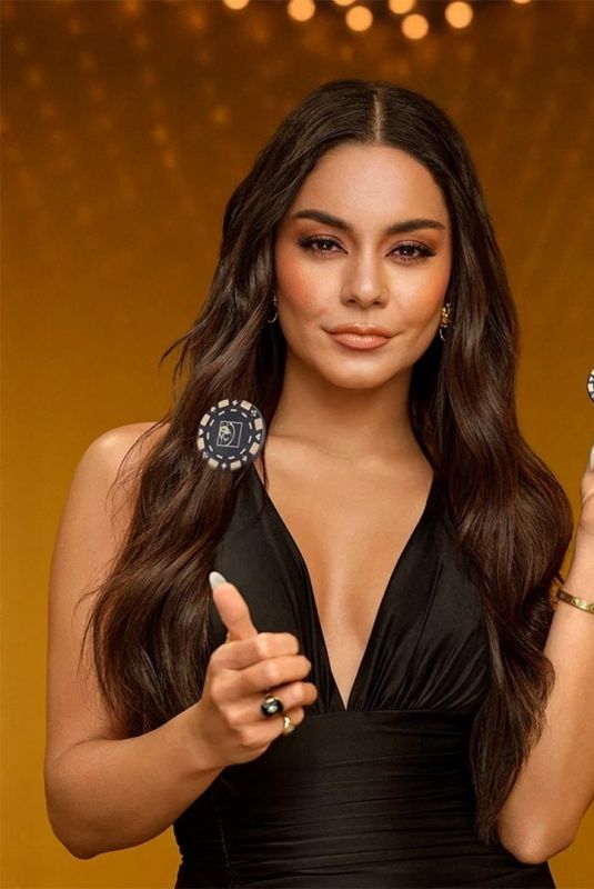 VANESSA HUDGENS for Betmgm Library of Games Campaign, November 2023