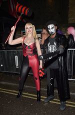 VICTORIA CLAY Arrives at 22 Mayfair Halloween Party 10/31/2023