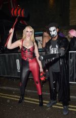 VICTORIA CLAY Arrives at 22 Mayfair Halloween Party 10/31/2023
