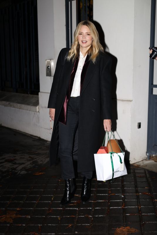 VIRGINIE EFIRA Leaves Cavous TV Show in Paris 11/20/2023