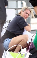 VOGUE WILLIAMS and JOANNE MCNALLY at Perth Airport 11/12/2023