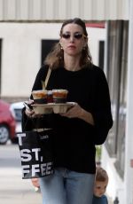 WHITNEY PORT Out for Coffee at Alfred