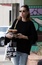WHITNEY PORT Out for Coffee at Alfred