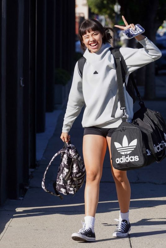 XOCHITL GOMEZ Leaves Dancing with the Stars Rehersals in Los Angeles 11/09/2023