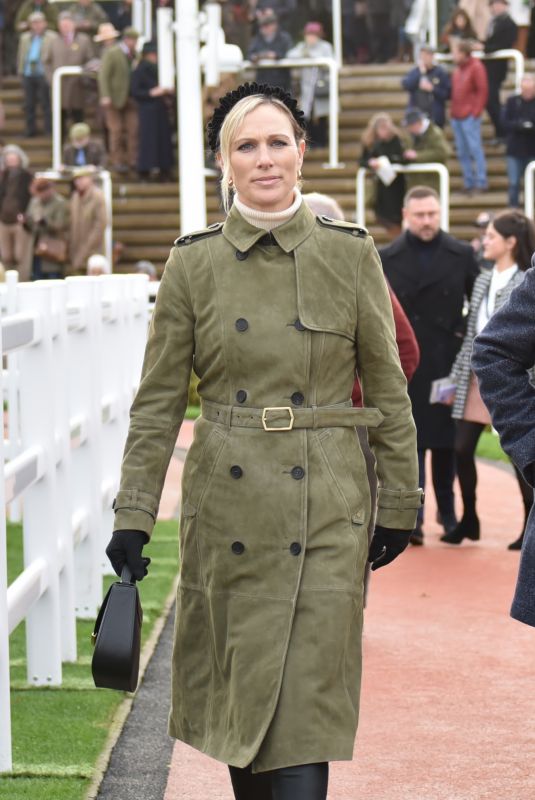ZARA TINDALL Arrives at Cheltenham Racecourse November Meeting 11/17/2023