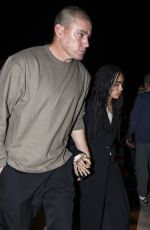 ZOE KRAVITZ and Channing Tatum Leaves Mastro