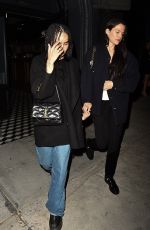 ZOE KRAVITZ and RILEY KEOUGH Out for Dinner at Craig