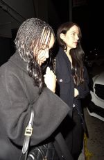 ZOE KRAVITZ and RILEY KEOUGH Out for Dinner at Craig