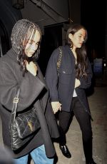 ZOE KRAVITZ and RILEY KEOUGH Out for Dinner at Craig