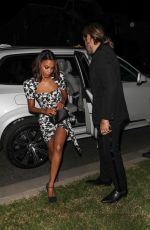 ZOE SALDANA Arrives at Leonardo DiCaprio