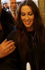 ALANIS MORISSETTE Arrives at Tonight Show sStarring Jimmy Fallon in New York 12/15/2023