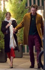 ALBA BAPTISTA and Chris Evans Arrives at Scarlett Johansson