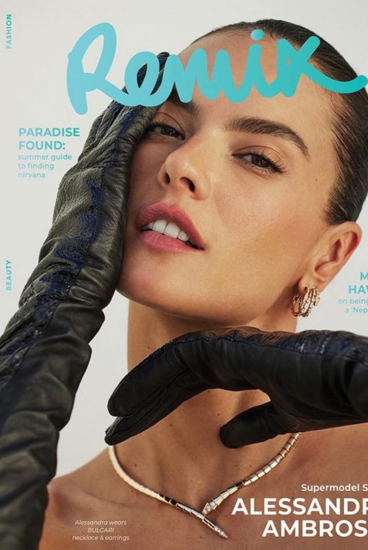 ALESSANDRA AMBROSIO for Remix Magazine, December 2023