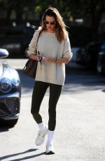 ALESSANDRA AMBROSIO Leaves Her Home for a Workout Session, Followed by a Lunch at Cecconi