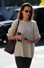 ALESSANDRA AMBROSIO Leaves Her Home for a Workout Session, Followed by a Lunch at Cecconi