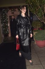 ALEXA CHUNG Leaves The Broadwick Soho Hotel in London 12/20/2023
