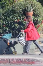 ALIA SHAWKAT Out with Her Baby in Los Angeles 12/01/2023