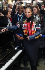 ALICIA KEYS Performs at St Pancras International Station in London 12/11/2023