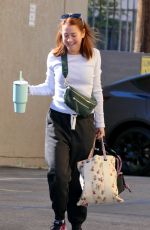 ALYSON HANNIGAN Arrives at DWTS Finals Rehearsals in Los Angeles 12/01/2023