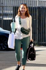 ALYSON HANNIGAN Arrives to DWTS Final Five Rehearsals in Los Angeles 11/30/2023