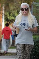 AMANDA BYNES and Paul Michael Out at Santa Anita Mall in Los Angeles 12/24/2023
