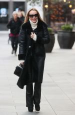 AMANDA HOLDEN Arrives at Heart Radio in London 12/01/2023