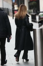 AMANDA HOLDEN Arrives at Heart Radio in London 12/01/2023