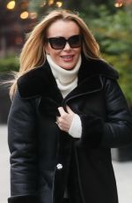 AMANDA HOLDEN Arrives at Heart Radio in London 12/01/2023