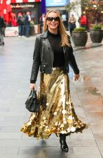 AMANDA HOLDEN Arrives at Heart Radio in London 12/14/2023