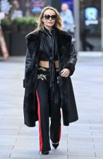 AMANDA HOLDEN Leaves Global Studios Heart Breakfast Show in London 11/30/2023