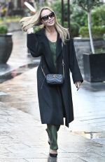 AMANDA HOLDEN Leaves Global Studios Heart Breakfast Show in London 12/08/2023