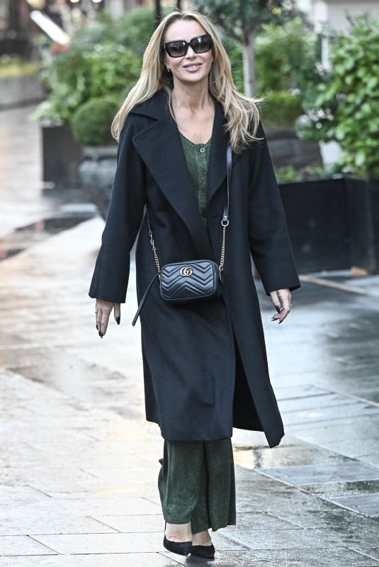 AMANDA HOLDEN Leaves Global Studios Heart Breakfast Show in London 12/08/2023